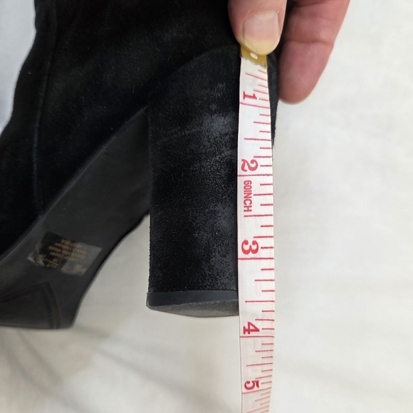 Franco Sarto L-Hesperia Black Suede Over the Knee Boots Size 9 - Picture 13 of 14